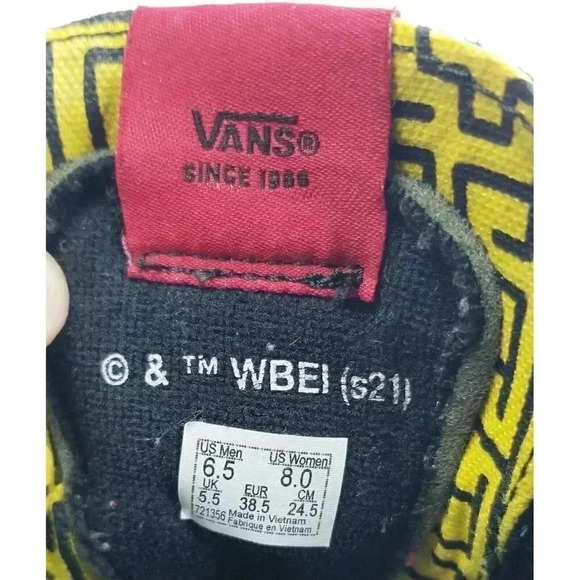 Vans Size Women's 8 Mens 6.5 The Shining Black Suede REDRUM ROOM 237 Hi Sneakers - Picture 4 of 14